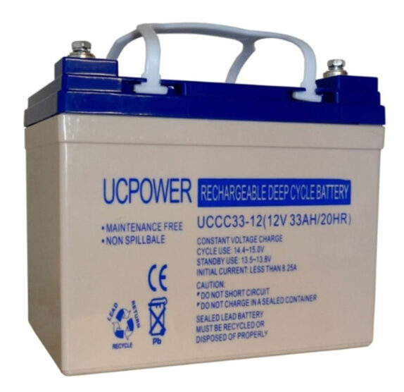 BATERIA CICLO PROFUNDO AGM UCC POWER 12V33AH