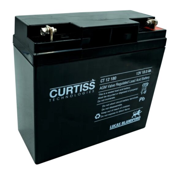 BATERIA PARA SILLA DE RUEDAS ELECTRICA CURTISS 12V18AH